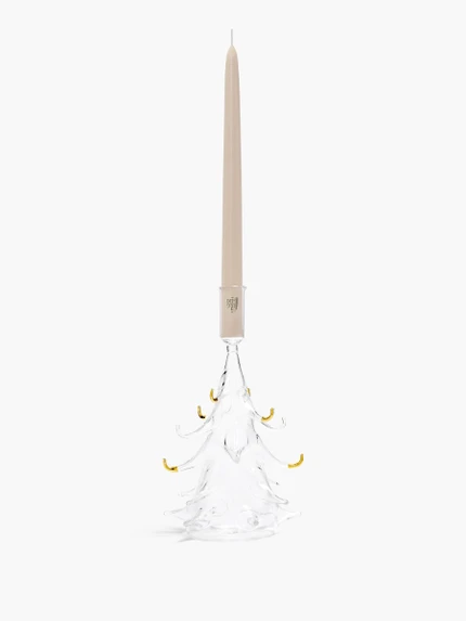 Medium Holiday Cheer candle holder - For scented dinner candle