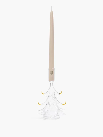 Small Holiday Cheer candle holder - For scented dinner candle