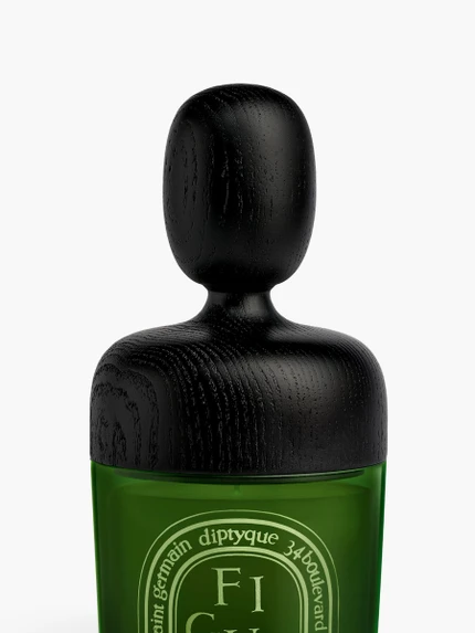Couvercle volute noir - Pour bougie moyen modèle