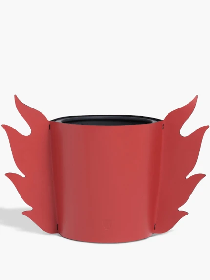 Habillage cuir Flamme - Pour bougie très grand modèle