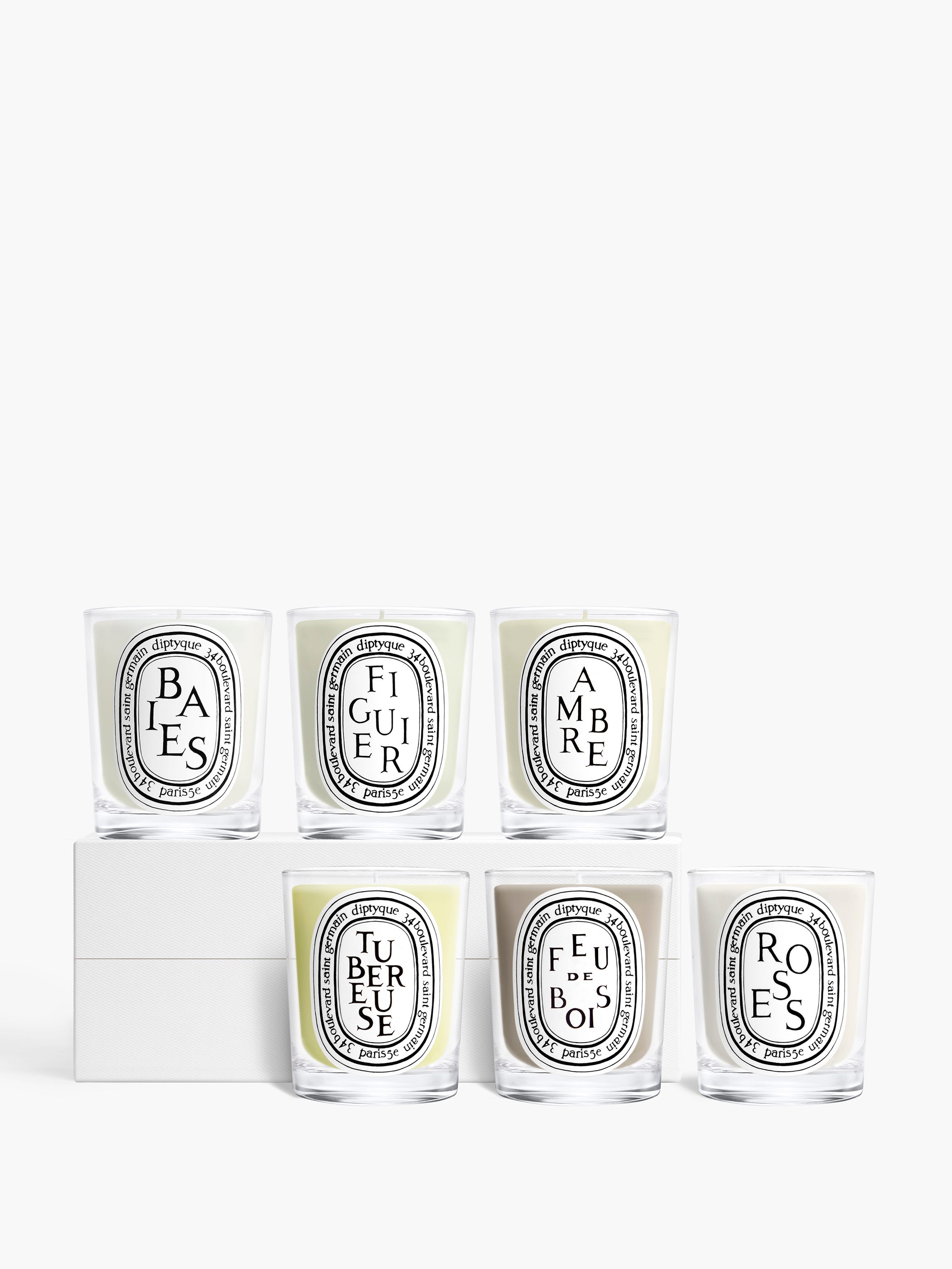 Set of 6 classic candles - To compose