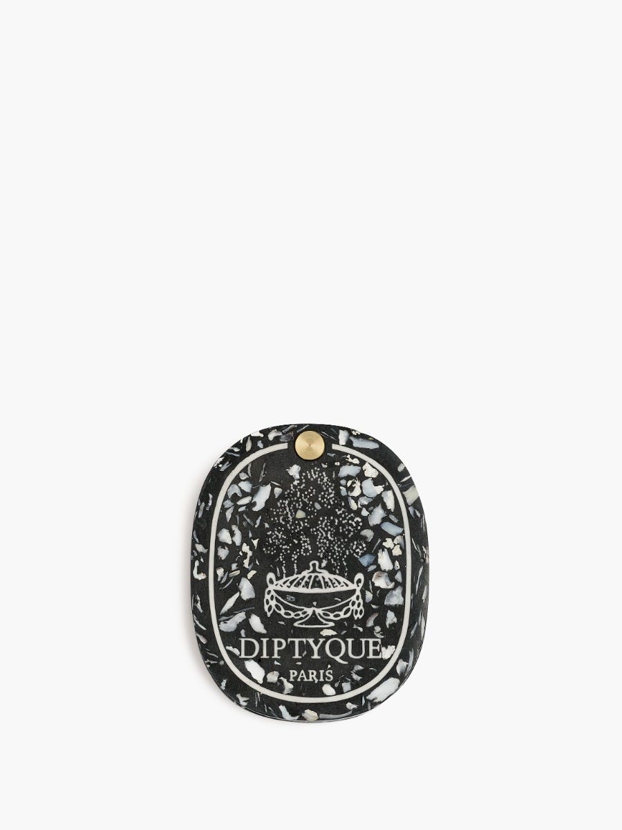 Miroir de poche ovale - Coquillage