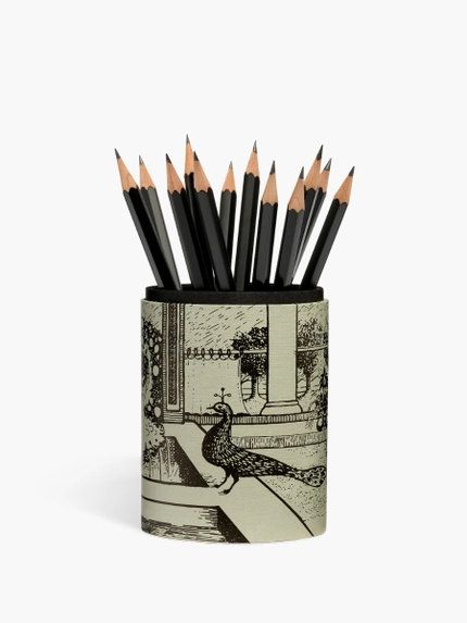 Pencil pot - Peacock and Plume